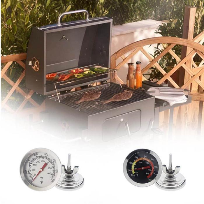 Termometer Barbeque Stainless Steel Dengan Probe Oven Bbq Grill Digital Celsius Fahrenheit Baking