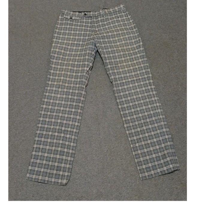 Uniqlo Tartan Plaid Longpants Original Celana Panjang Casual Katun Pria Dewasa
