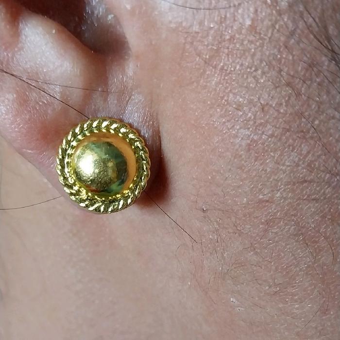 anting giwang - emas 24k - kadar 999,9%.