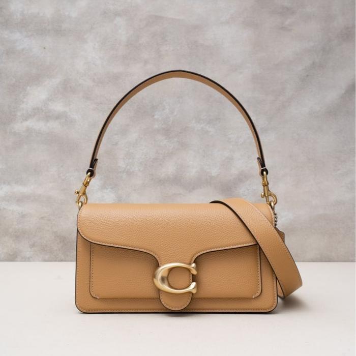 Tabby 26 shoulder bag pebble leather   Biscuit