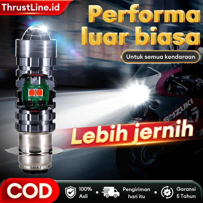 Cod Lampu Led H6 Laser Hi Lo Lampu Utama Motor Led Laser H6 Berkualitas Dan Super Terang H6 Laser 2 
