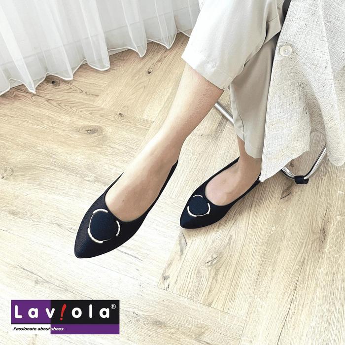Laviola 4453 LSF - Sepatu Flat Shoes Wanita Black,Brown, Maroon Shoes Kerja