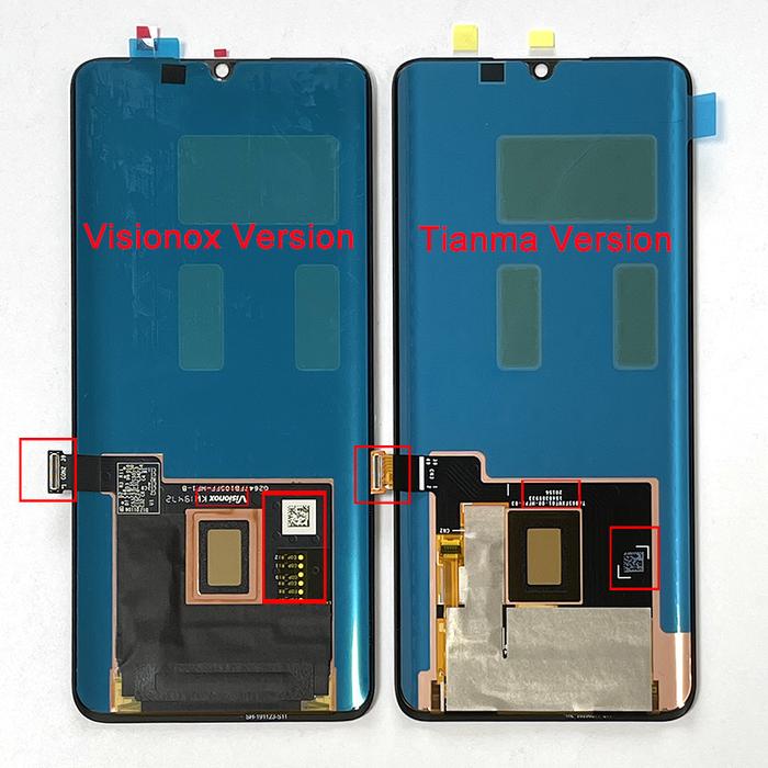 Original Amoled For Xiaomi Mi Note 10/Mi Note 10 Lite LCD Display