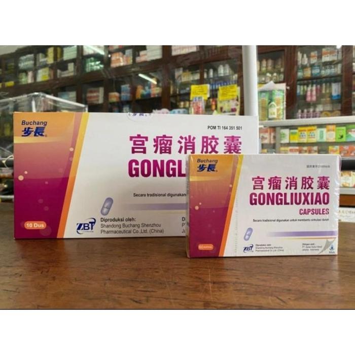 BUCHANG GONGLIUXIAO CAPSULES (1 DUS ISI 60 KAPSUL). OBAT KANKER/TUMOR RAHIM/MIOM, MENGURANGI RADANG 