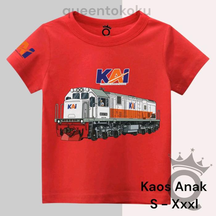 Kaos Anak lokomotif Kereta Api KAI
