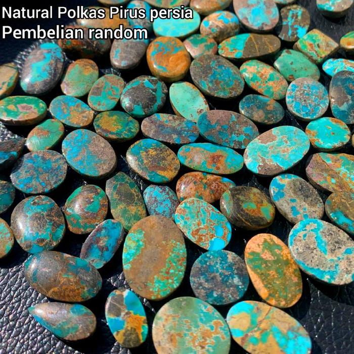 Pirus Persia Natural, Batu Pirus Persia Hijau, losstune Pirus Persia Biru, Polkas Batu pirus Persia,