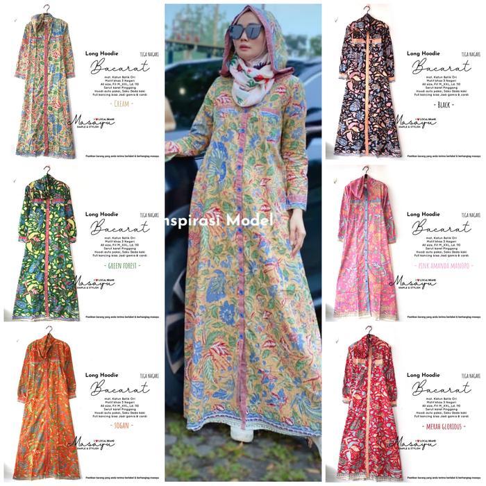 Terbaik GAMIS BATIK LONG HOODIE TIGA NEGERI Terimakasih