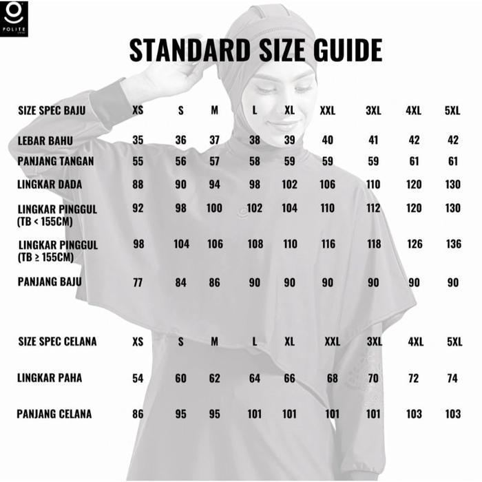 Polite Swim Baju Renang Muslimah Swimwear Muslimah
