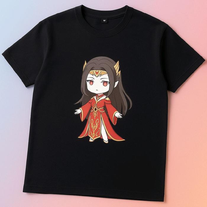 Kaos Anak donghua Chibi Karakter Cailin Btth Elegan – Unisex Atasan Katun Pendek Santai Fashion