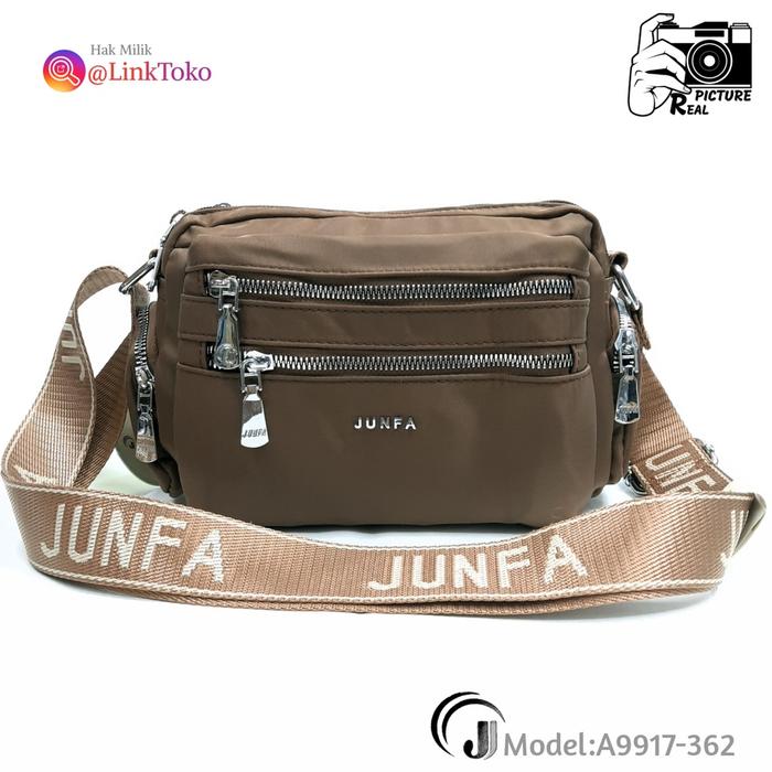 Tas Junfa Import Sling Bag Wanita Junfa Original A9917-362 Nilon Polos