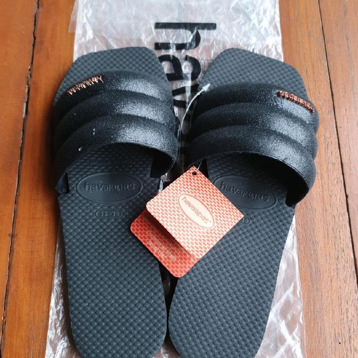 New!! Sandal Wanita Original Havaianas Rosa Ballet Hitam