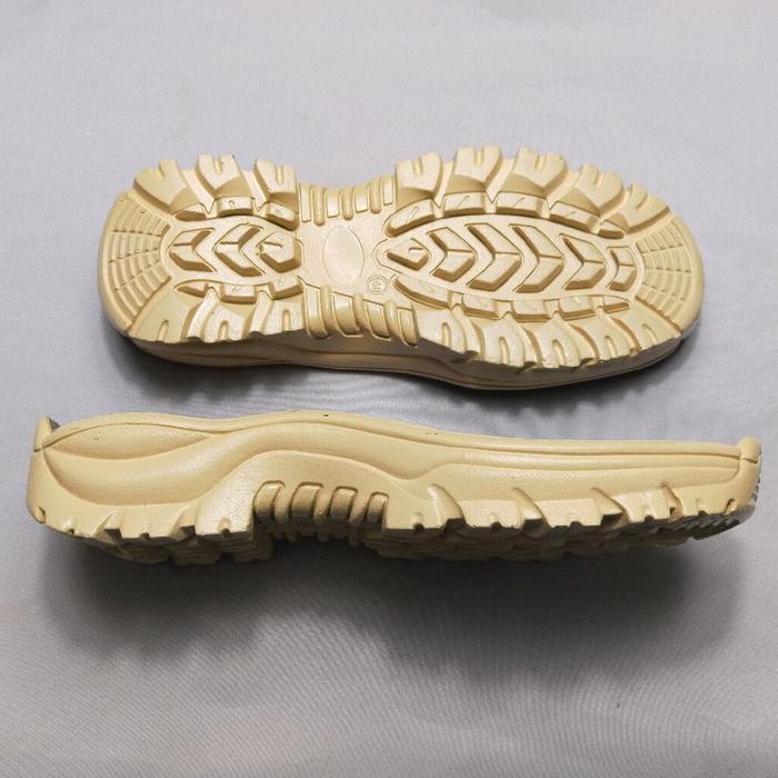 Sol Sepatu PDL Safety Rudal Cream Bahan PVC Ringan - Outsole Sepatu Boot TNI POLRI Security Safety M