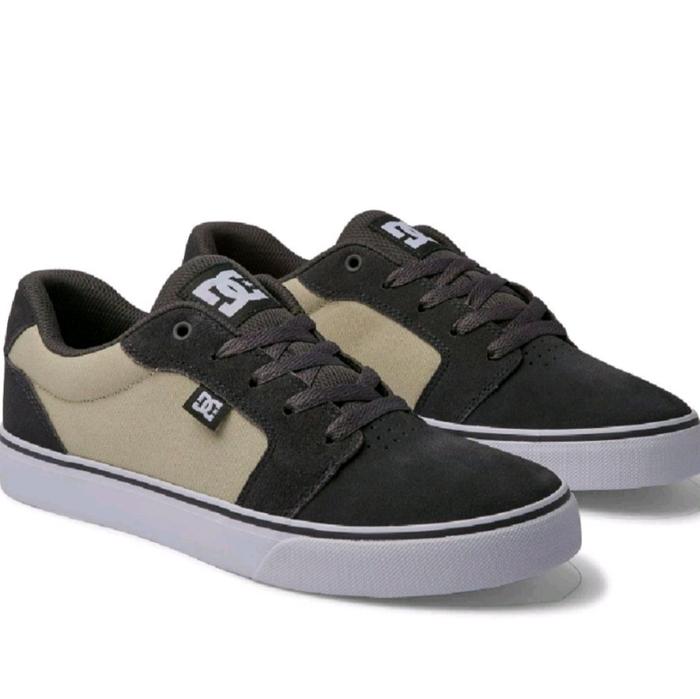 Sepatu DC Anvil Grey White Grey Original