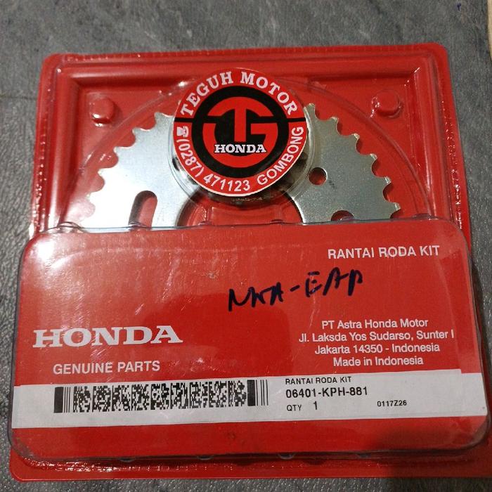 Honda Rantai Roda Kit 06401-KPH-881 Komponen Asli untuk Motor Honda Nomor Part 06401-KPH-881 untuk P