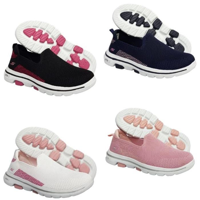 SKECHERS GO WALK 5 PRIZED/SEPATU SKECHERS/SKECHERS WANITA SLIP ON