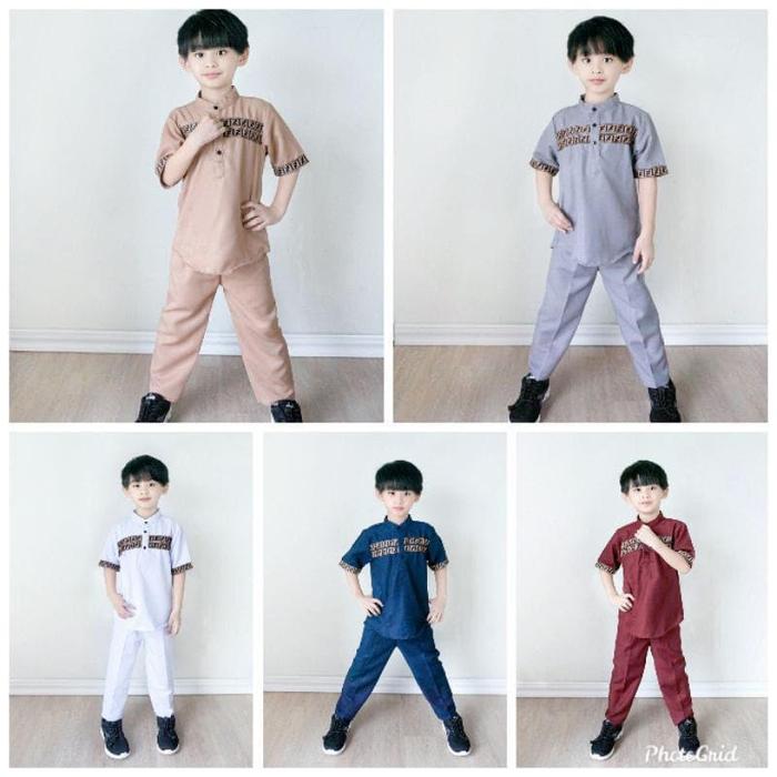SETELAN BAJU KOKO ANAK FF