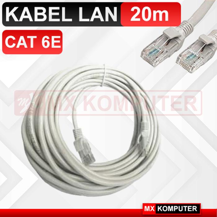 Kabel LAN 20M Cat6 Cat 6 Meter UTP Cable 20 M Network 20 Meter