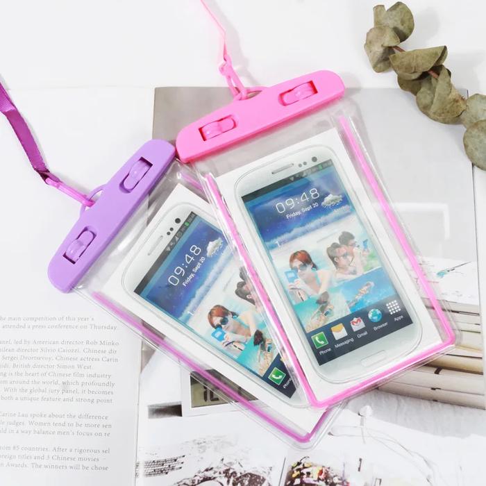 Waterproof Fluorescence Anti Sinking Airbag Phone Bag Pouch for Apple IPhone Xiaomi Samsung Swimming