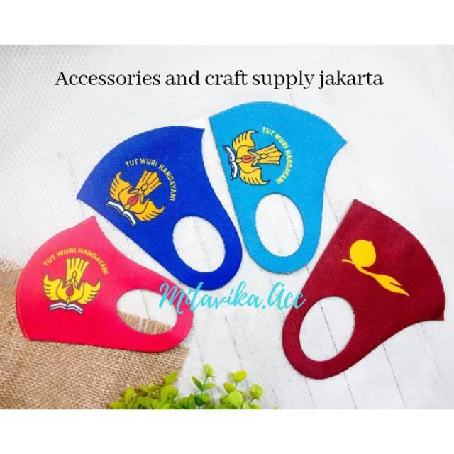 MASKER ANAK SD SMP,SMA,PRAMUKA scuba sablon printing premium