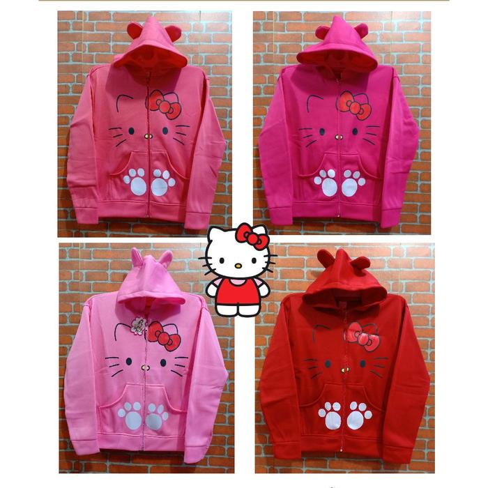 Jaket Sweater Hoodie Anak Anak Bayi Perempuan Wanita Cewek Karakter Kuda Pony Kitty Doraemon Lucu Ke