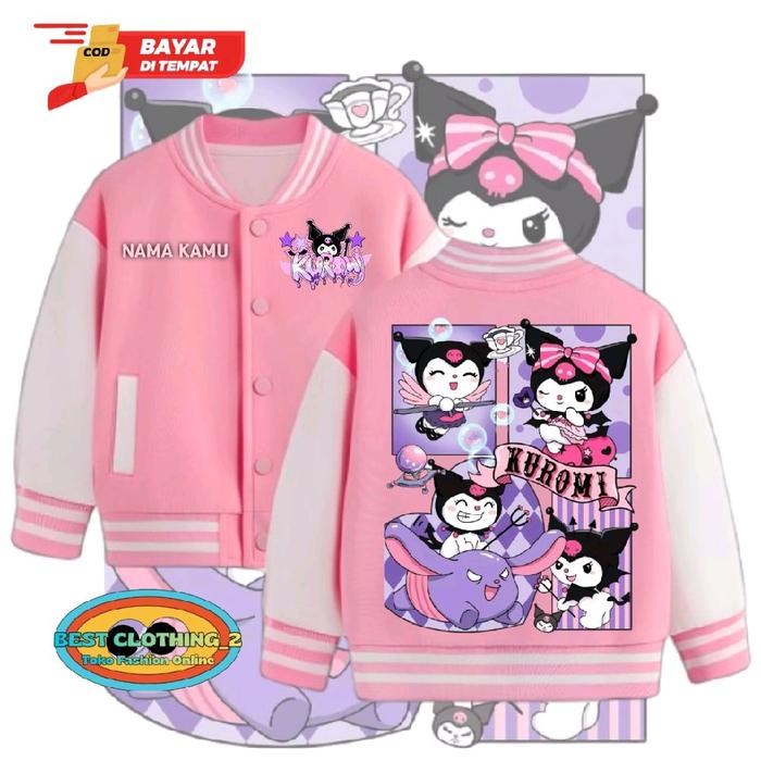Jaket Varsty Anak Kuromi Varsty Anak Kuromi Free Nama