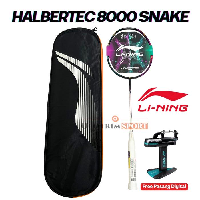 Raket Badminton Lining HALBERTEC 8000 SNAKE LTD ED Original