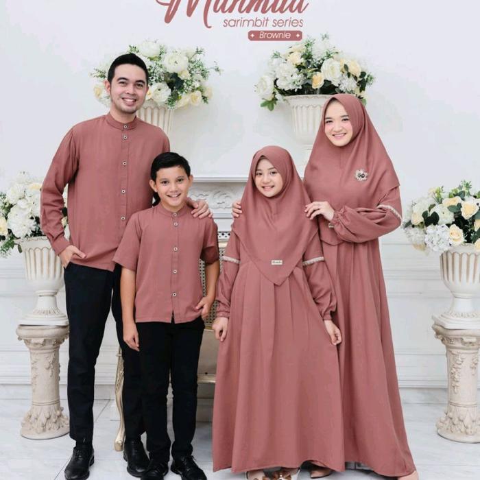 Syaqila Quensha Mahmud Sarimbit Series - Koleksi Pakaian Keluarga Elegan dalam Warna Brownie