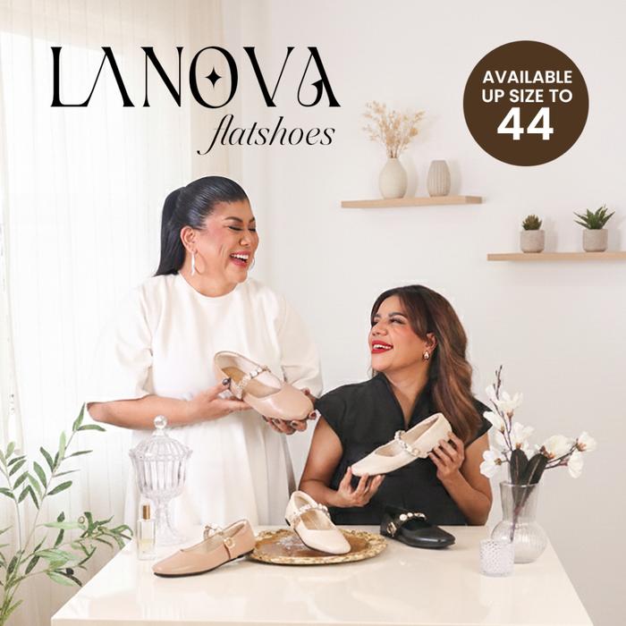Alivelovearts x Nowela Regina (Kaki Lebar Friendly sz 36-44) Lanova Maryjane Flat Shoes Sepatu balle