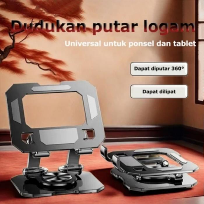 INFERNOGG Tablet Stand Holder Rotation 360° Aluminum alloy Holder Stand Dudukan Tablet iPad & HP Rot
