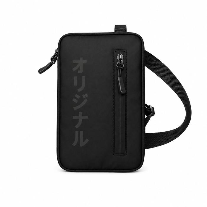 Tas Slempang Pria Dompet Hp Gantung Leher Hanging Wallet 2in1 Sako wallet Dompet Sako pria wanita Ba