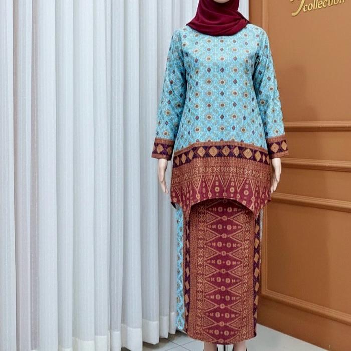 SETELAN KAIN BATIK PALEMBANG 184 Gamis Wanita