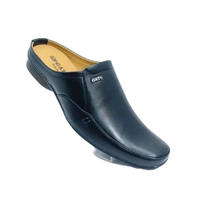 Sepatu Sendal Gats ZU 061 Hitam  Bustong Shoes Kulit Original