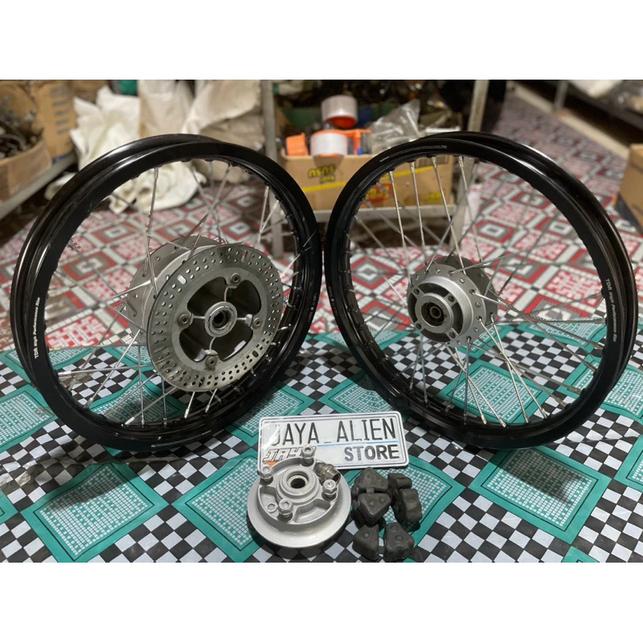 Paket Velg Pelek TDR Set Motor CBR 150 New/New CB150 Facelift/Megapro Monoshock/Universal Double Dis