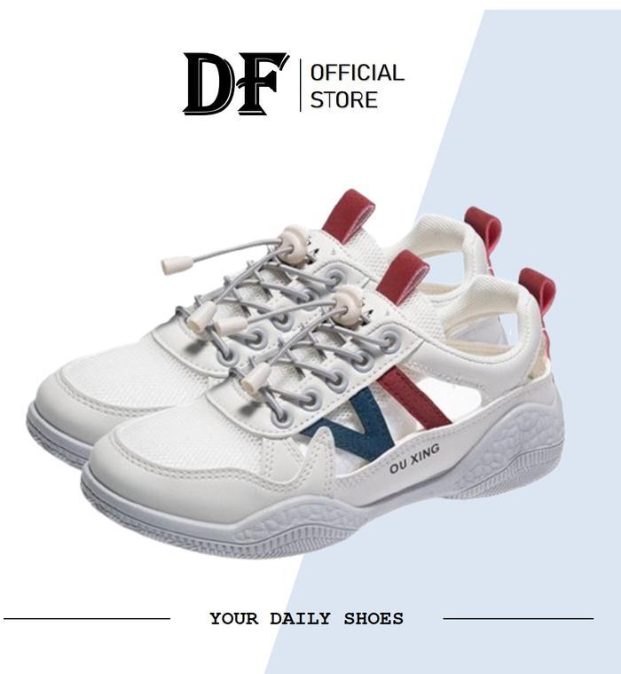 DUNIA FASHION - DF 694 Sepatu Wanita Sneakers Wanita Putih Premium Quality Casual Shoes