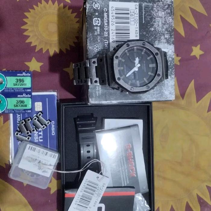 G Shock GA 2100 1ADR Fullset Original Second All Custom Watches
