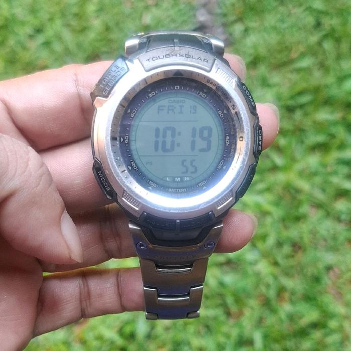 Casio original - Casio Protrek Titanium PRG -110T Jam tangan pria.