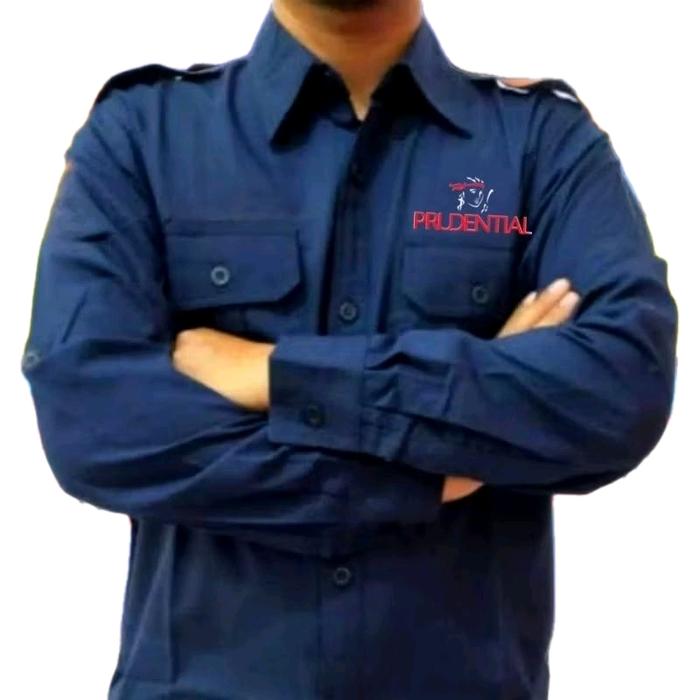 kantong 2 kemeja Prudential baju Prudential seragam Prudential Pdh Prudential kemeja kerja Prudentia