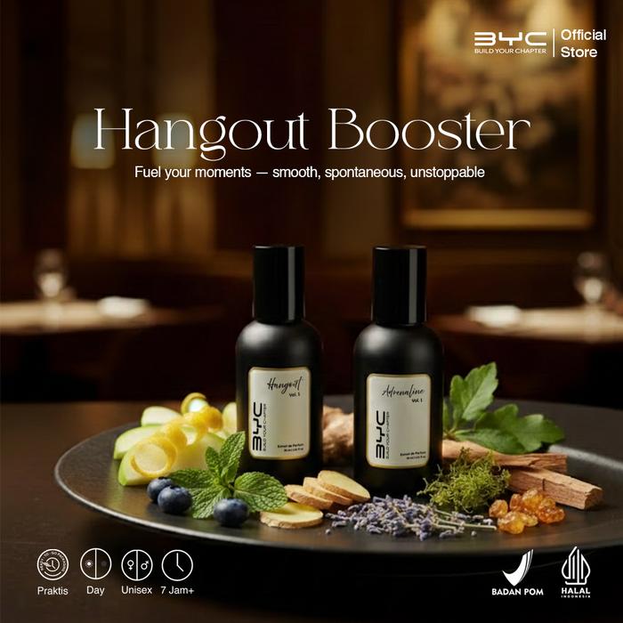 [ BYC Paket Hangout Booster ] Extrait de Parfume 30ml |  BYC Adrenaline BYC Hangout | Parfum unisex 