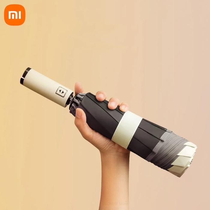 Xiaomi 10 Ribs Umbrella Fully Automatic Reflective Umbrella Reverse