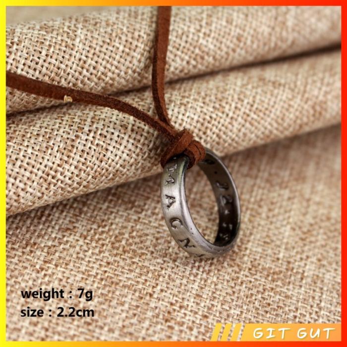Necklace Kalung Uncharted Nathan Drake Sic Parvis Magna Ring