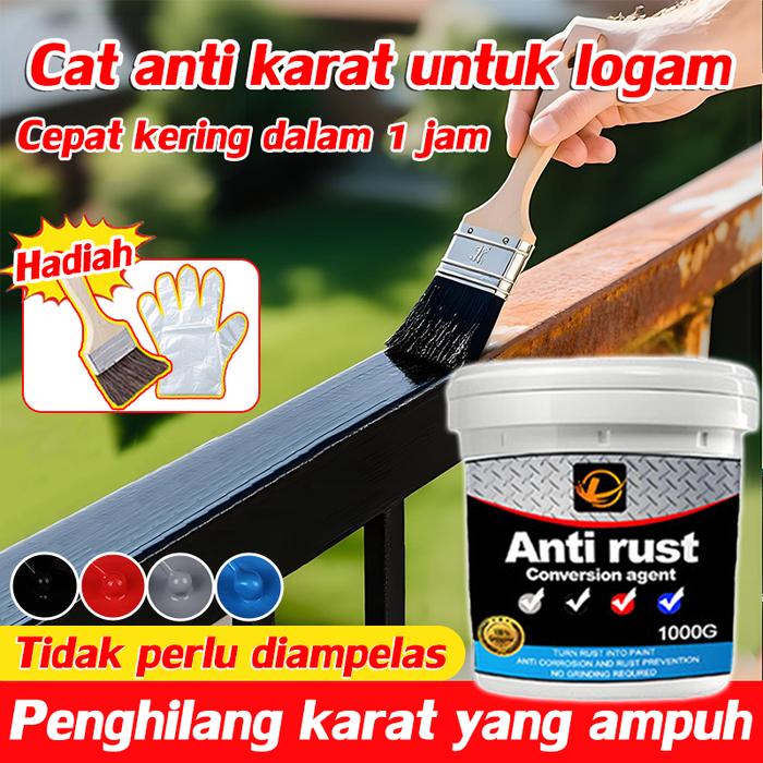 Tahan karat 30 tahun JIANTAI Cat anti karat 1000g Anti-korosi Anti-rust Cepat menghilangkan karat Di