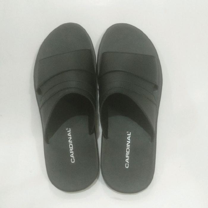 Sandal selop cowok cardinal VIDOR 3 MC7CKZ1244N.01A BAHAN SINTETIS WARNA HITAM ORIGINAL SIZE 39 SAMP