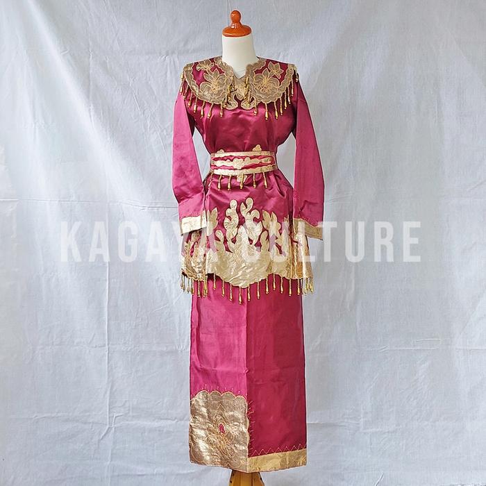 BAJU ADAT MINANG BORDIR CEWEK SMP ROK LILIT - BAJU TARI BORDIR ADAT MINANG SMP - BAJU KARNAVAL ADAT 