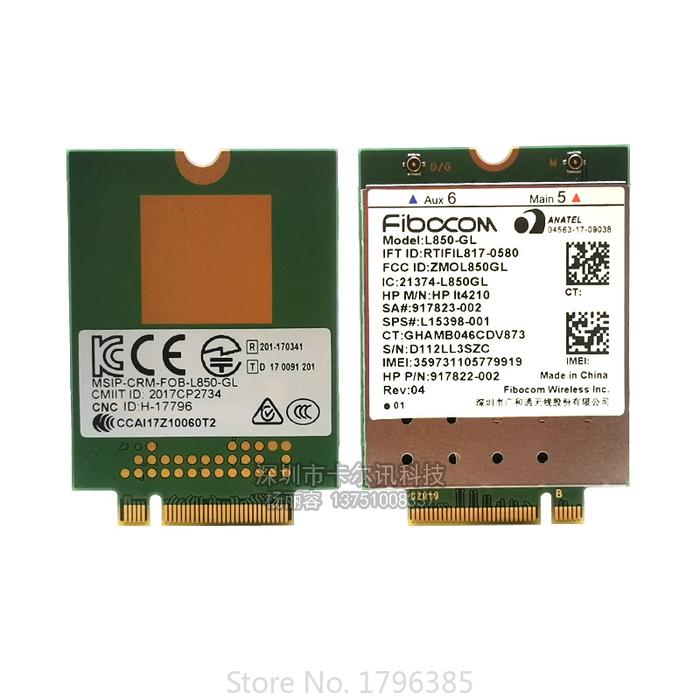 Original For Fibocom L850-GL Card Wireless L15398-001 XMM 7360 WWAN