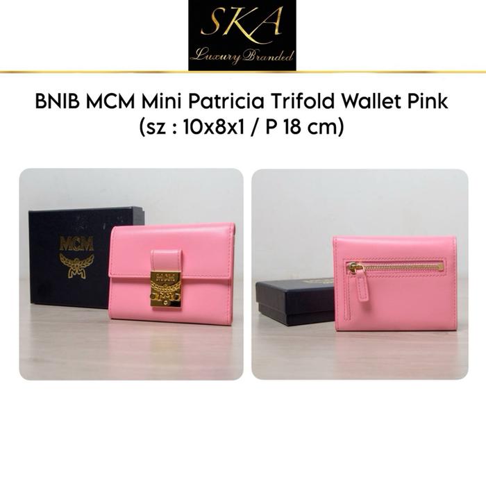 MCM Mini Patricia Trifold Wallet Pink