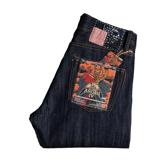 ANUBIS IV 16oz Slubby Pink Line selvedge