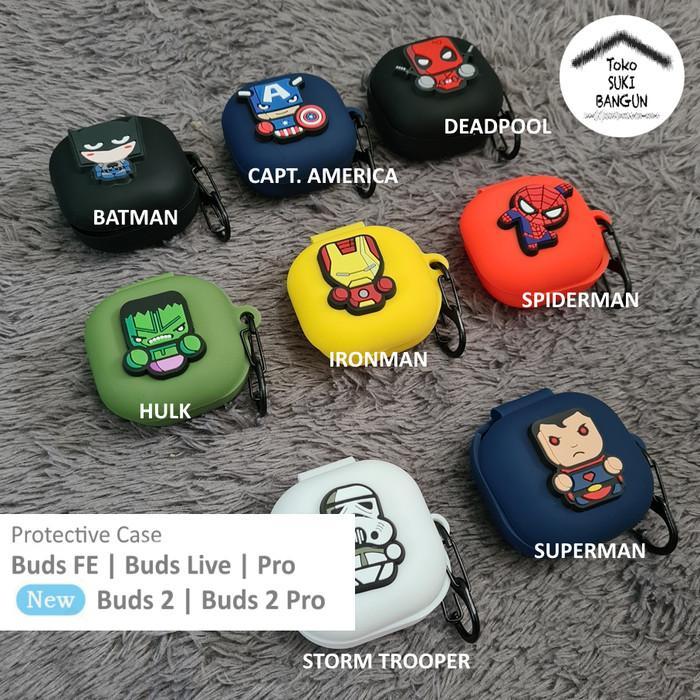 Case untuk Samsung Galaxy Buds Core / FE / Buds 2 Pro / Buds 2 / Buds2 / Buds Live / Buds Pro MARVEL
