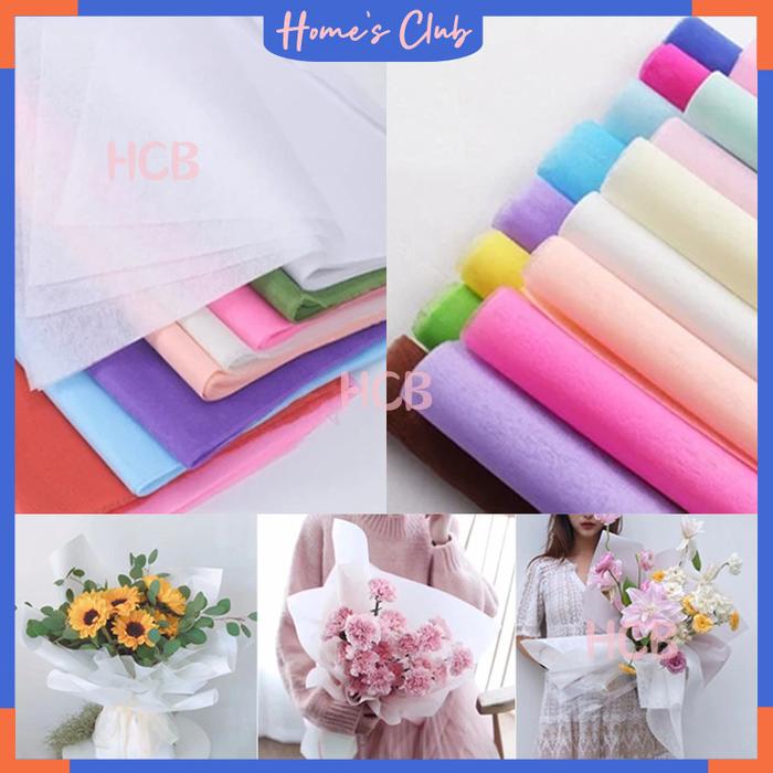 Flower Wrapping Paper Cotton / Tissue Cotton Paper Non Woven Flower Wrapping