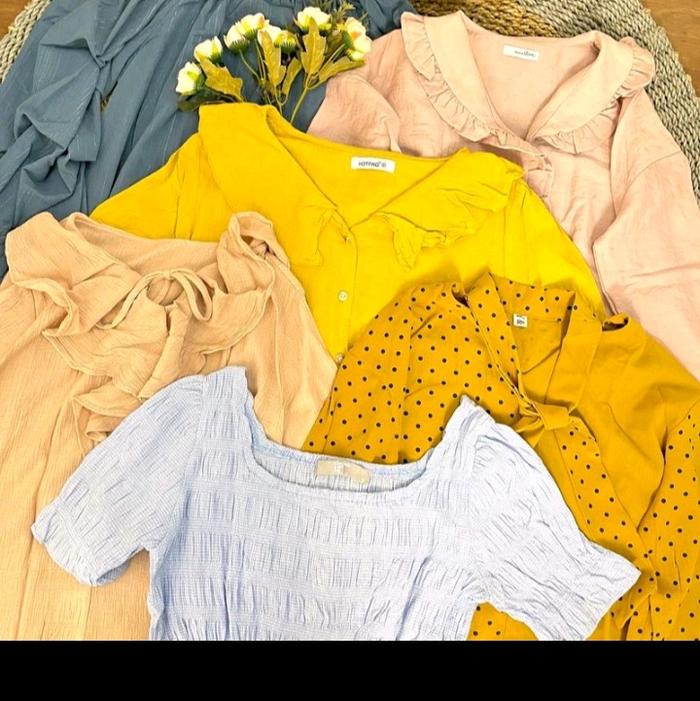 KEMEJA BLOUSE WANITA HARGA 20-100 RIBU Katun Bunga