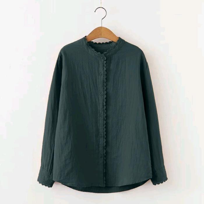 BLOUSE KOREAN / ZIGAS BLOUSE / BLOUSE CRINKLE / BLOUSE WANITA KOREAN STYLE